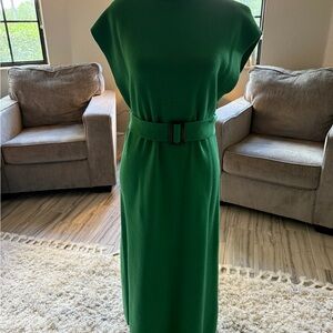 Ann Taylor Green Dolman Sleeve Sheath Dress and Jacket